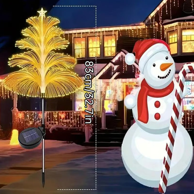 🔥Hot Sale-50% OFF🔥Seven Colors Gradient Solar Christmas Tree Lights