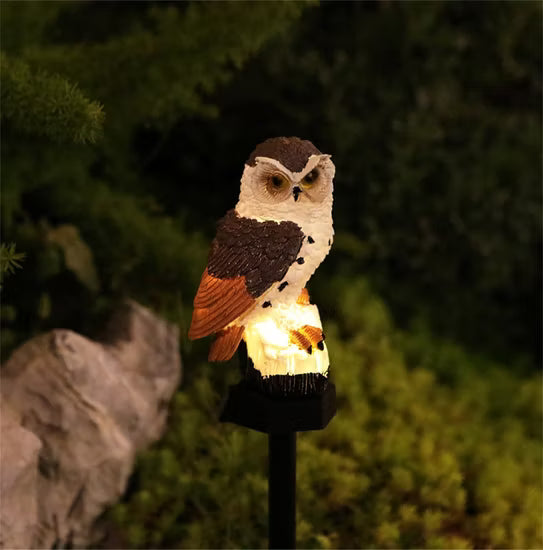 🔥Halloween Hot Sale🔥Waterproof Solar Owl Light – LED Pathway Light for Lawn, Garden & Outdoor Decor