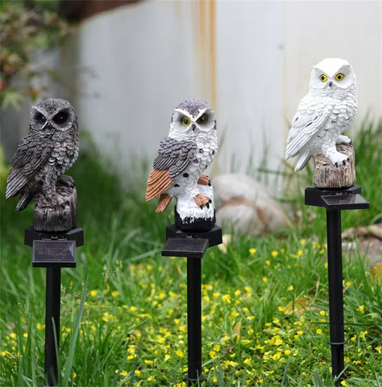 🔥Halloween Hot Sale🔥Waterproof Solar Owl Light – LED Pathway Light for Lawn, Garden & Outdoor Decor