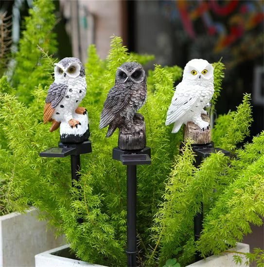 🔥Halloween Hot Sale🔥Waterproof Solar Owl Light – LED Pathway Light for Lawn, Garden & Outdoor Decor