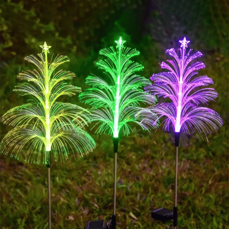 🔥Hot Sale-50% OFF🔥Seven Colors Gradient Solar Christmas Tree Lights