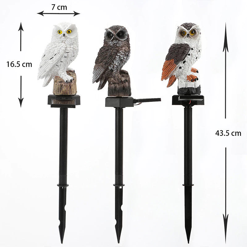 🔥Halloween Hot Sale🔥Waterproof Solar Owl Light – LED Pathway Light for Lawn, Garden & Outdoor Decor