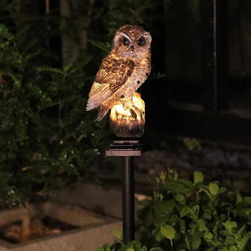 🔥Halloween Hot Sale🔥Waterproof Solar Owl Light – LED Pathway Light for Lawn, Garden & Outdoor Decor