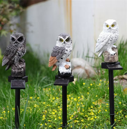 🔥Halloween Hot Sale🔥Waterproof Solar Owl Light – LED Pathway Light for Lawn, Garden & Outdoor Decor
