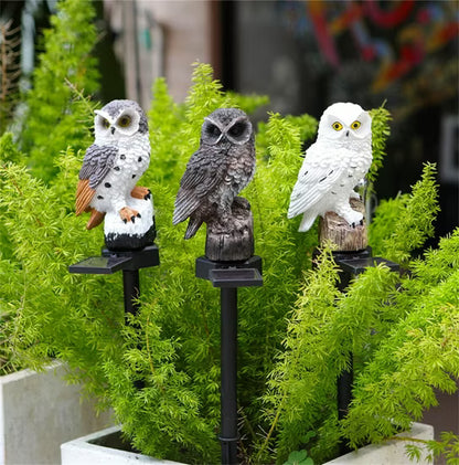 🔥Halloween Hot Sale🔥Waterproof Solar Owl Light – LED Pathway Light for Lawn, Garden & Outdoor Decor