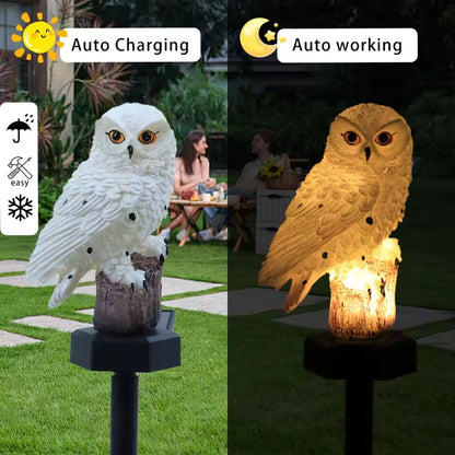 🔥Halloween Hot Sale🔥Waterproof Solar Owl Light – LED Pathway Light for Lawn, Garden & Outdoor Decor