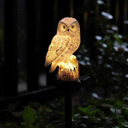 🔥Halloween Hot Sale🔥Waterproof Solar Owl Light – LED Pathway Light for Lawn, Garden & Outdoor Decor
